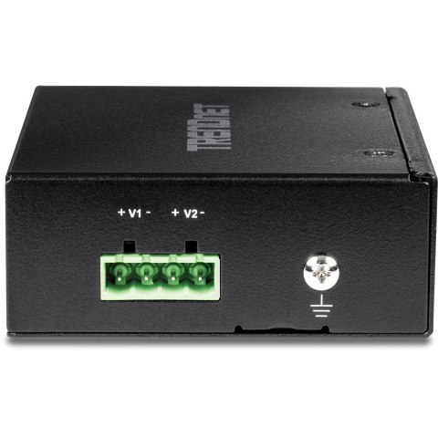 Brama przemysłowa TRENDnet TI-M12 - 100Mb LAN, RS-232, RS-485, Modbus, RS-442 - DC - Możliwość montażu na ścianie / szynie DIN -