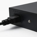 Qoltec Przełącznik sieciowy SWITCH Gigabit Ethernet PoE | 16x RJ45 | 2x RJ45 Uplink | 2x SFP | 1000Mb/s