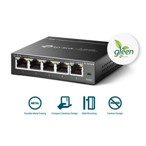 Switch TP-LINK TL-SG105E (5x 10/100/1000Mbps)