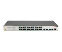 FiberHome S4820-28T-X-AC łącza sieciowe Zarządzany L2/L3 Gigabit Ethernet (10/100/1000) 1U Czarny, Szary