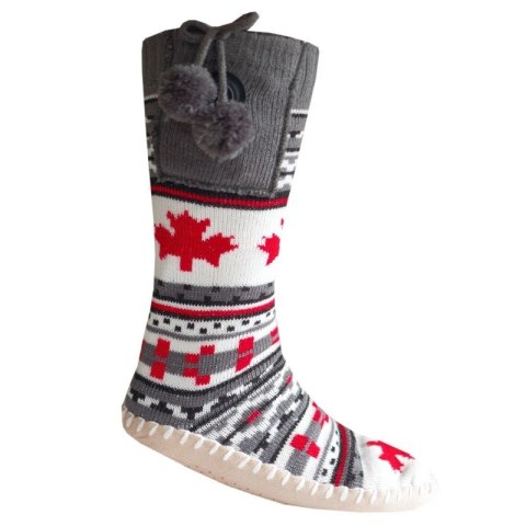 Glovii GQ4M kapeć Bambosz Unisex uni Szary, Czerwony, Biały