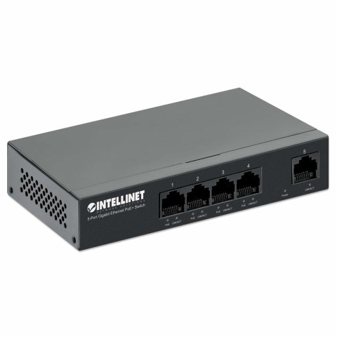 Intellinet 561792 przełącznik sieciowy Gigabit Ethernet (10/100/1000) Obsługa PoE Czarny