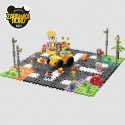 Klocki konstrukcyjne Marioinex Mini Waffle - City: Ulica, 280 elementów