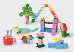 Klocki konstrukcyjne Marioinex Mini Waffle, 300 elementów pastelowe