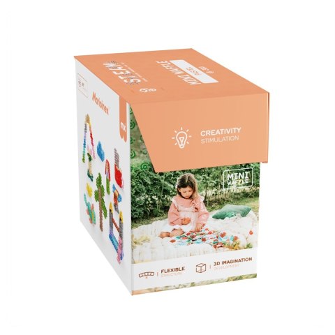 Klocki konstrukcyjne Marioinex Mini Waffle, 300 elementów pastelowe