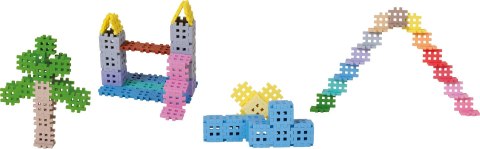 Klocki konstrukcyjne Marioinex Mini Waffle, 300 elementów pastelowe