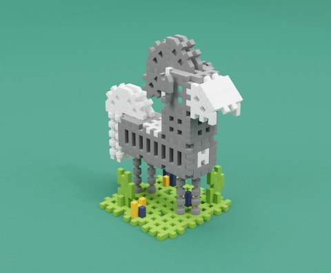 Klocki konstrukcyjne Marioinex Mini Waffle Konstruktor Expert, 301 elementów
