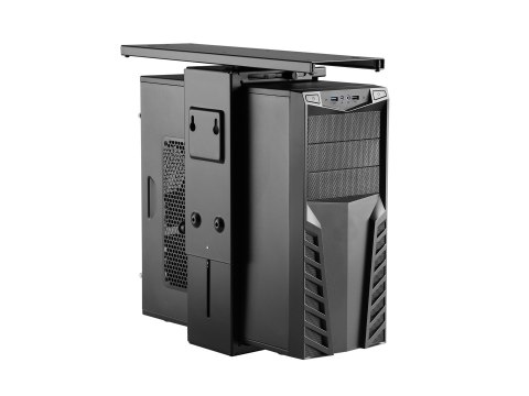 Equip 650892 uchwyt do komputera Uchwyt procesora pod biurkiem Czarny
