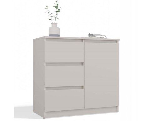 KOMODA 1 DRZWI 3 SZUFLADY KASZMIR KOMPLET