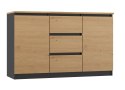 KOMODA 2 DRZWI 3 SZUFLADY ANT/ART BLAT ARTISAN KPL