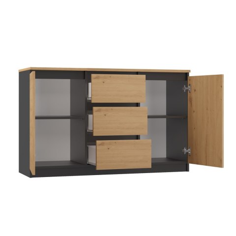 KOMODA 2 DRZWI 3 SZUFLADY ANT/ART BLAT ARTISAN KPL