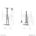 Neomounts AFL-875BL1 akcesorium do montażu wyświetlaczy Półka
