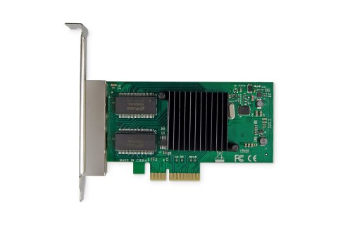 Digitus 4-portowa karta sieciowa Gigabit Ethernet, RJ45, PCI Express, Intel I350