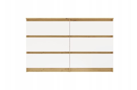 M6 MALWA KOMODA 120CM 6 SZUFLAD ART/BIEL KOMPLET