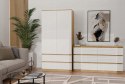 M6 MALWA KOMODA 140 CM 6 SZUFLAD ART/BIEL KOMPLET
