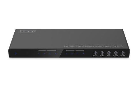 Digitus Przełącznik matrycowy HDMI 4x2 / Multi Viewer, 4K / 30 Hz