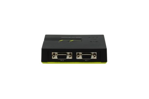 LevelOne KVM-0221 przełącznik KVM Czarny, Zielony