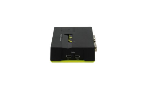 LevelOne KVM-0221 przełącznik KVM Czarny, Zielony