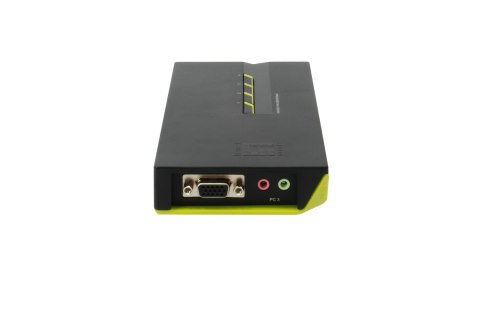 LevelOne KVM-0421 przełącznik KVM Czarny, Zielony