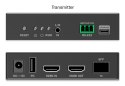 Przedłużacz (extender) światłowodowy HDMI 4K/60Hz z KVM USB 1.1 przez IP 1G, do 40km/300m, max. 253 odbiorniki, HDMI Loop-Out, A