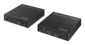 Przedłużacz (extender) światłowodowy HDMI 4K/60Hz z KVM USB 1.1 przez IP 1G, do 40km/300m, max. 253 odbiorniki, HDMI Loop-Out, A