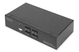 Przełącznik KVM, 4-portowy, pojedynczy wyświetlacz, 4K, HDMI