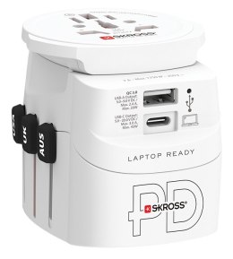 Adapter podróżny SKROSS Pro Light USB AC45PD World z USB-C biały