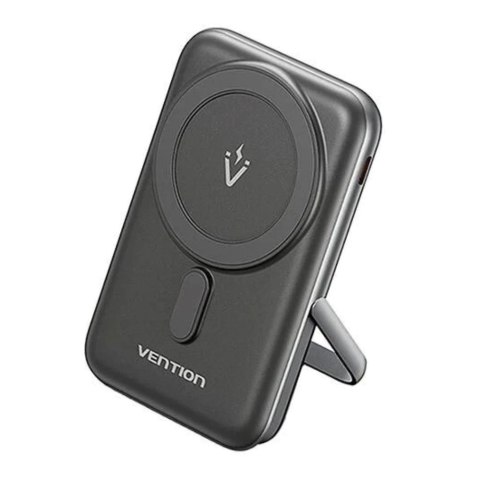 Bezprzewodowy magnetyczny powerbank Vention 20W PD 10000 mAh czarny
