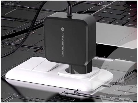 Conceptronic OZUL05BE ładowarka do urządzeń przenośnych Uniwersalne Czarny Prąd przemienny Wewnętrzna