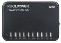 RealPower Power Station 120 Smartfon, Tablet Czarny Prąd przemienny Wewnętrzna