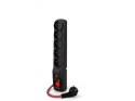 ACAR F5 POWER Czarny 5 x gniazdo sieciowe 230 V 10 m