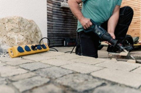 Brennenstuhl 1159900805 rozgałęziacz 5 m 5 x gniazdo sieciowe Zewnętrzna Czarny, Niebieski, Żółty