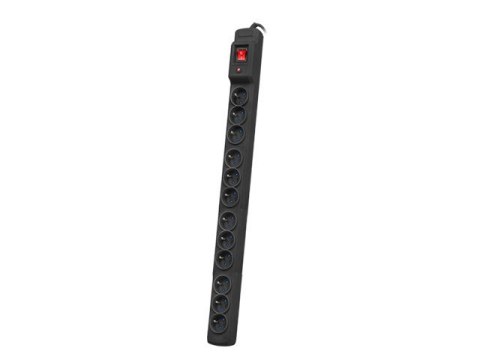LISTWA ZASILAJĄCA RACK 19" ARMAC M12/30/CZ MULTI M12/10A 3M 12X 230V PL MONTAŻ PIONOWY CZARNA