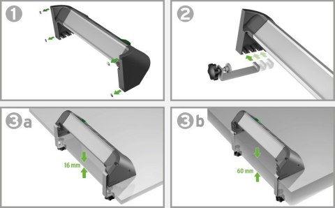 Listwa zasilająca Brennenstuhl Steckdosenleiste ALU-Office-Line 4gn. 1,8m USB