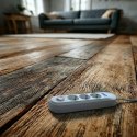 MACLEAN LISTWA ZASILAJĄCA, PRZEDŁUŻACZ 3 GNIAZDA + 3XUSB, 110-240V AC 50/60HZ, 2.1A MAX 2500W, 1,5M, BIAŁA MCE394 W