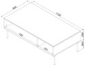 Stolik/ława PALAZZO BIS 110x60x40 czarny mat
