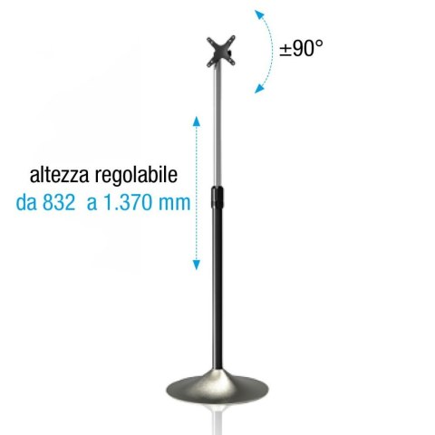 Techly ICA-TR10 uchwyt do tablic informacyjnych 68,6 cm (27") Srebrny
