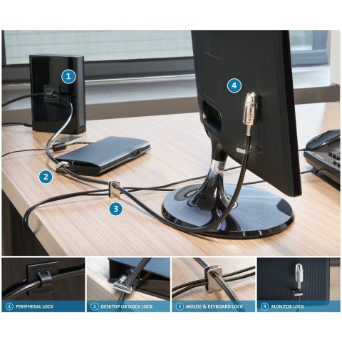 Kensington Zestaw MicroSaver 2.0 do zabezpieczenia komputera i urządzeń peryferyjnych
