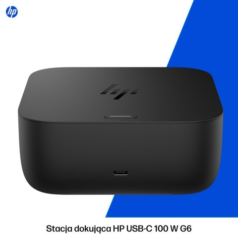 Stacja dokująca + zasilacz HP USB-C Dock G6 100W czarna 9X3V1UT#ABB