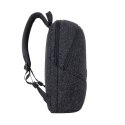 Plecak na laptop 15,6", RIVACASE Anvik, 15L, czarny, z materiału wodoodpornego, kieszenie na tablet 10,5", smartfon, dokumenty, 