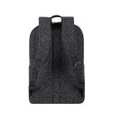Plecak na laptop 15,6", RIVACASE Anvik, 15L, czarny, z materiału wodoodpornego, kieszenie na tablet 10,5", smartfon, dokumenty, 