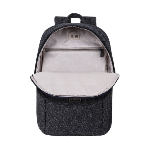 Plecak na laptop 15,6", RIVACASE Anvik, 15L, czarny, z materiału wodoodpornego, kieszenie na tablet 10,5", smartfon, dokumenty, 