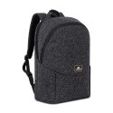 Plecak na laptop 15,6", RIVACASE Anvik, 15L, czarny, z materiału wodoodpornego, kieszenie na tablet 10,5", smartfon, dokumenty, 