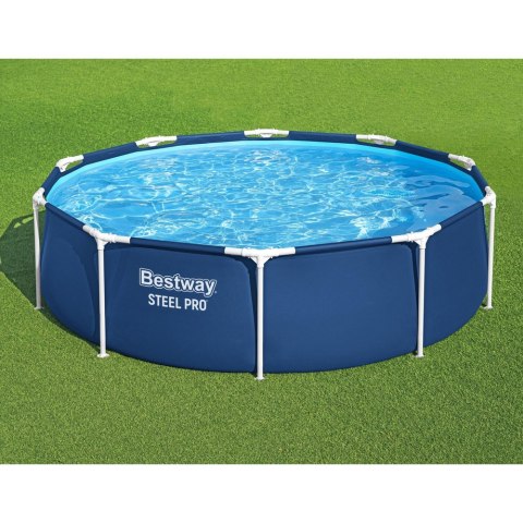 Basen Ogrodowy Stelażowy Z Pompą Niebieski 305 cm x 76 cm Bestway 56679