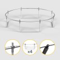 Trampolina Rebel Active PRO 8ft/244 cm, siatka, drabinka
