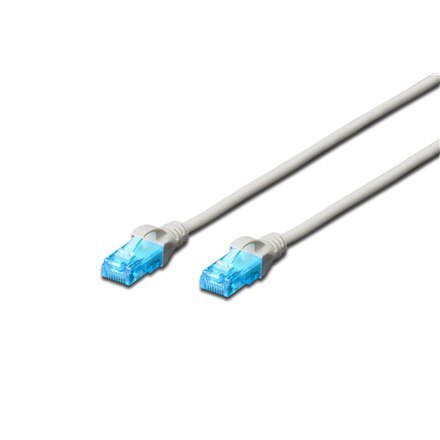 ACC Digitus | CAT 5e | Kabel krosowy | Skrętka nieekranowana (UTP) | Męski | RJ-45 | Męski | RJ-45 | Szary | 2 m