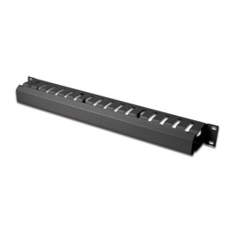 Digitus Digitus | Odłączana tylna płyta klatki zarządzania kablami 1U | DN-97617 | Czarny | Do montażu na szynach profilowych 483 mm (19