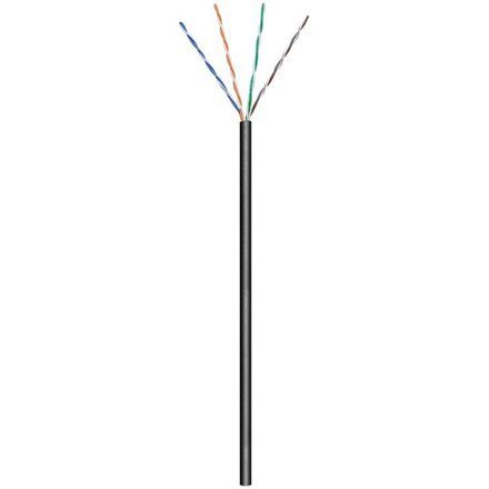 Goobay Goobay | CAT 5e | Kabel luzem | Skrętka nieekranowana (UTP) | Czarny | 100 m