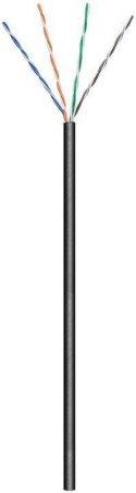 Goobay Goobay | CAT 5e | Kabel luzem | Skrętka nieekranowana (UTP) | Czarny | 100 m