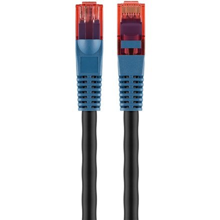 Goobay Goobay | CAT 6 | Kabel krosowy | Skrętka nieekranowana (UTP) | Męski | RJ-45 | Męski | RJ-45 | Czarny | 30 m